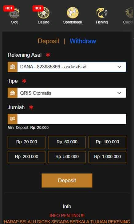 cara deposit Idn789 Slot App Go